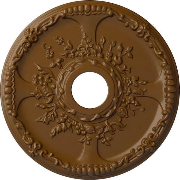 Ekena Millwork Antioch Ceiling Medallion (Fits Canopies up to 3 1/2"), 18"OD x 3 1/2"ID x 1 3/8"P, Smokey Topaz CM18SESTF - main